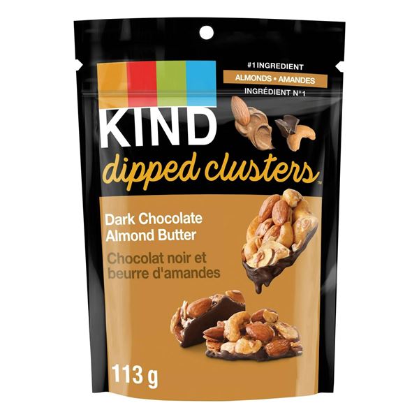 Kind Dipped Clusters Dark Chocolate Almond Butter 8 x 113g