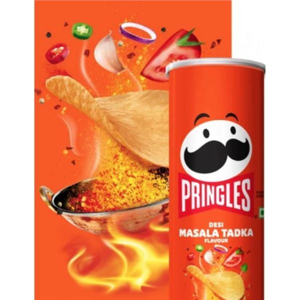 Pringles Desi Masala Tadka 12 x 102 g Tub Pack