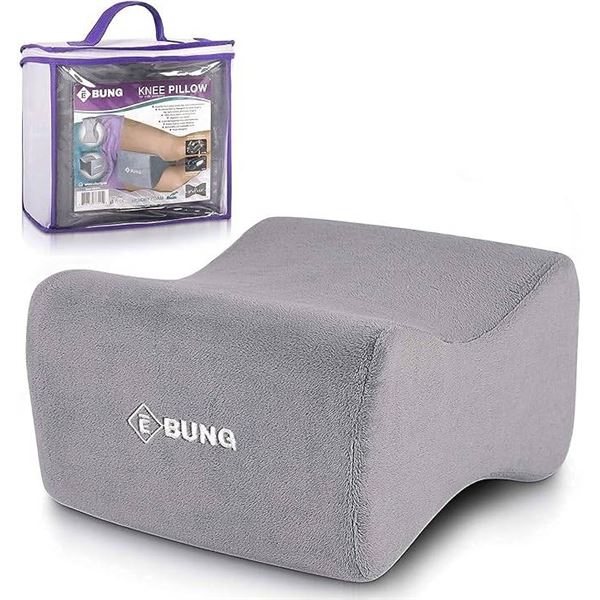 Lot of 2 BUNG Knee Pillow for Side Sleepers with Memory Foam Design