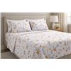 Image 1 : Softan 4PC King Size Sheet Set With Floral Design
