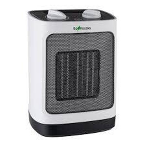Ecohouzng Portable Electric Ceramic Heater with Adjustable Thermostat