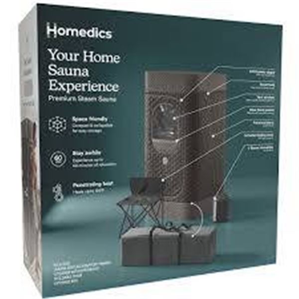 Homedics Your Home Sauna Premium Steam Sauna with Accessories