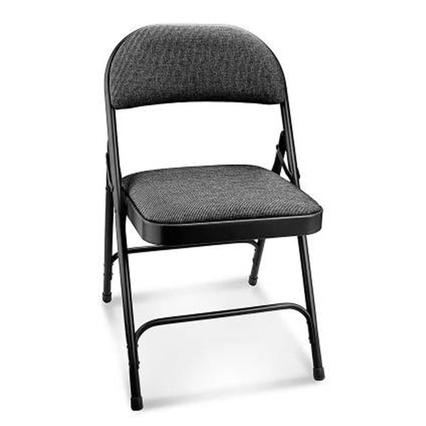 Foldable Fabric Padded Chair, Item 1862084, 1 Pack of 4 Chairs