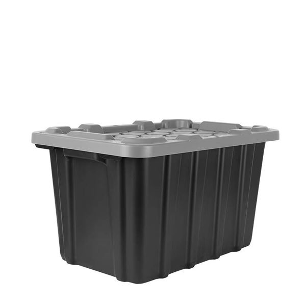 TuffStore 102-Liter Heavy-Duty Storage Tote with Lid