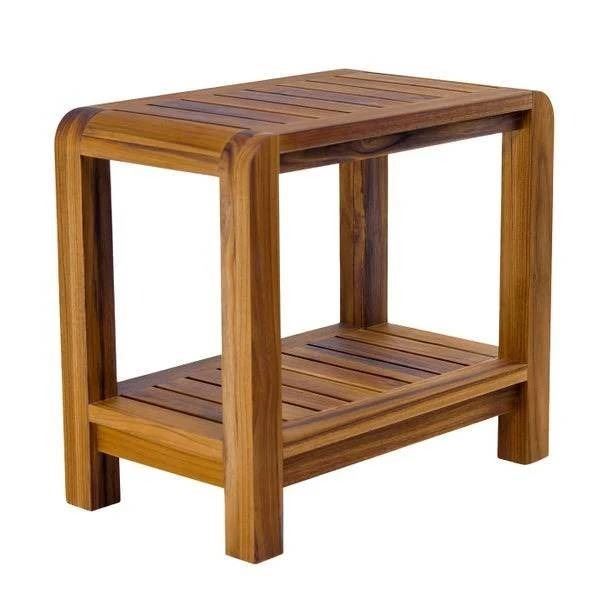 Teak Haus Bench with Dimensions 18 x 12 x 27 Inches
