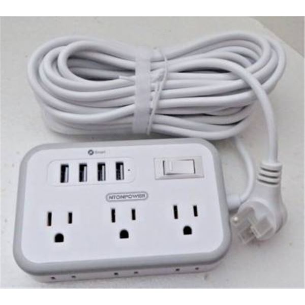 Lot of 2 IntonPower APS-6A4U-USB Power Strip with USB Charger, 18 Outlets