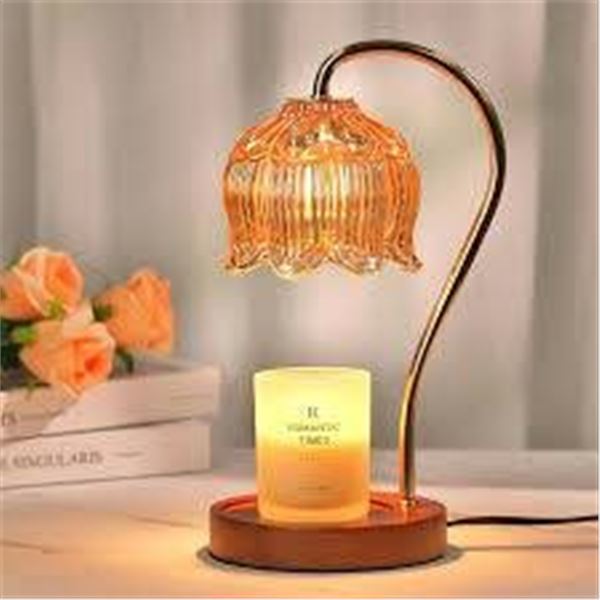 Candle Warmer Flower Lamp in Decorative Floral Pattern