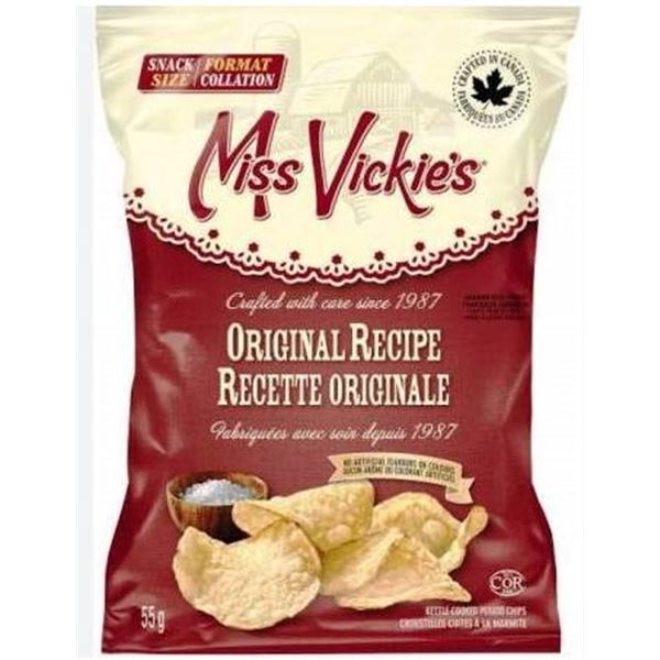 Miss Vickie’s Chips, 36 Bags, 55g Each, Format Collation