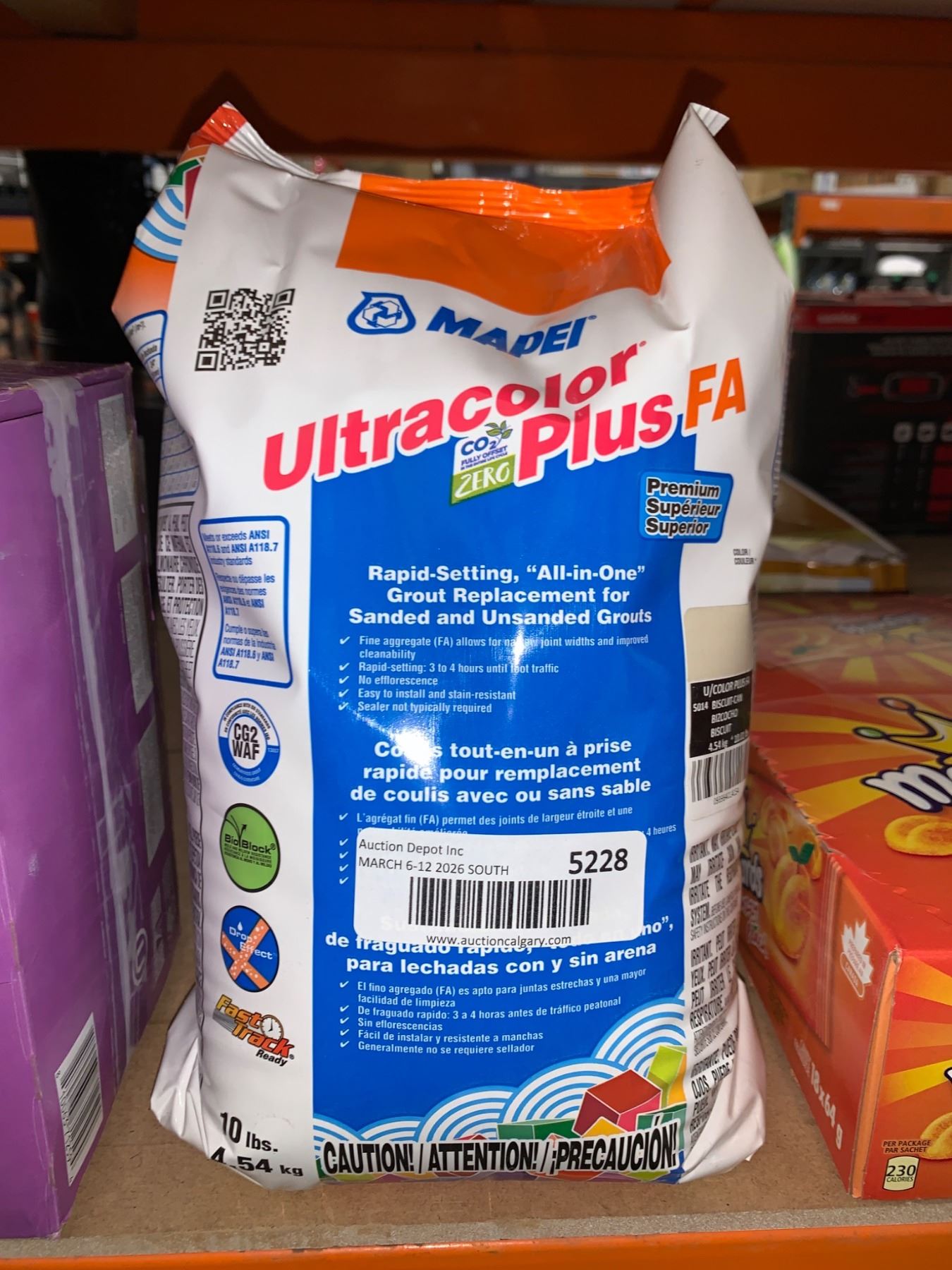 Mapei Ultracolor Plus FA Grout, 10 lbs, Model 5228