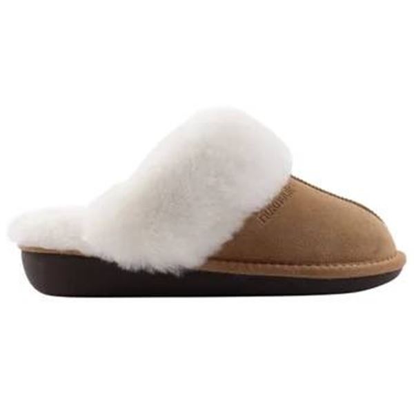 Nuknuuk Suede Sheepskin Slippers for Women, Size 6