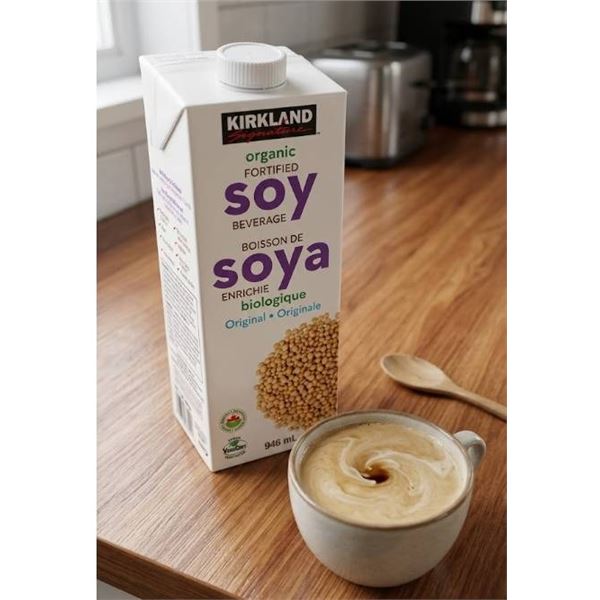 Kirkland Organic Fortified Soy Beverage 6 x 946 mL (5.6L)