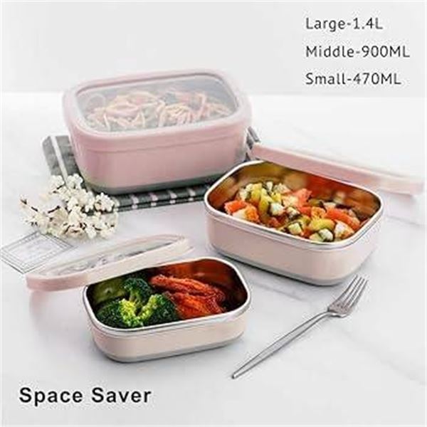 Stainless Steel Food Container Set With BPA-Free Lid