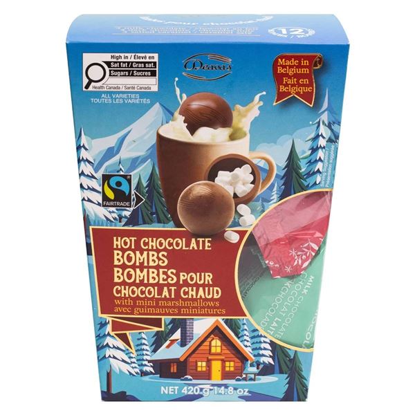 Hot Chocolate Bombs With Mini Marshmallows, 420g Net Weight