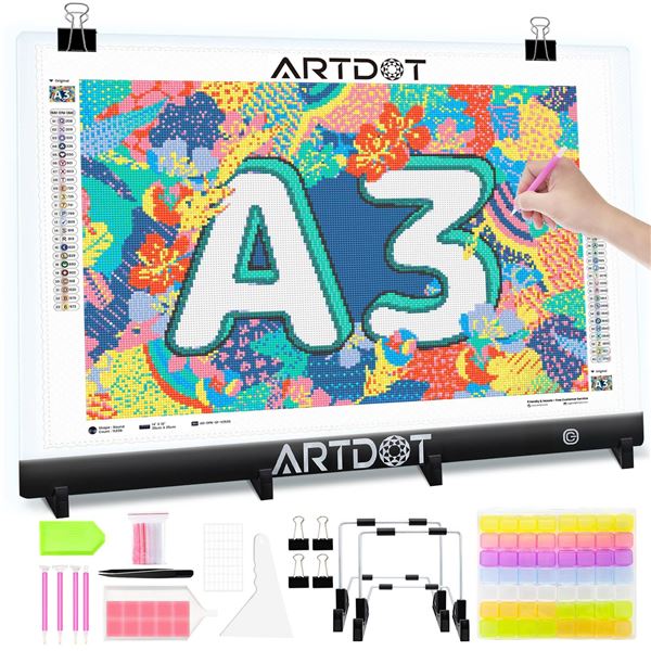 ArtDot A3 Size LED Light Pad For Diamond Painting