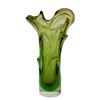 Image 5 : Mid Century Czech Green Art Glass Vase