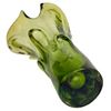 Image 6 : Mid Century Czech Green Art Glass Vase