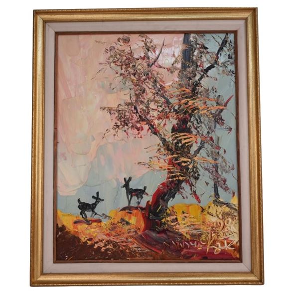 Morris Katz - Landscape with Deer