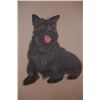 Image 3 : Portrait of a Scottie Dog - Oil on Silk