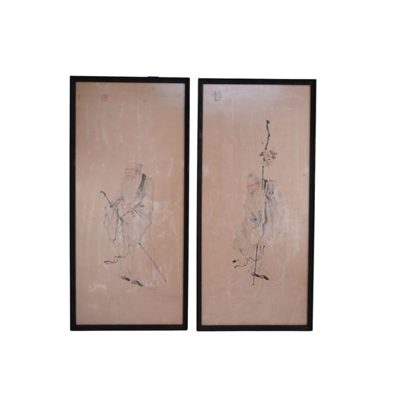 Pair of Chinese Scroll Paintings