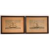 Image 1 : Pair of Royal Navy Clipper Ship Engravings