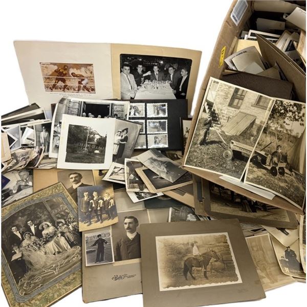 Large Assorted Antique Photograph Lot