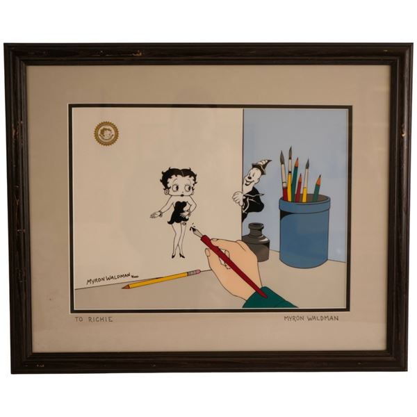 Betty Boop "Ink a Boop" Signed Animation Cel