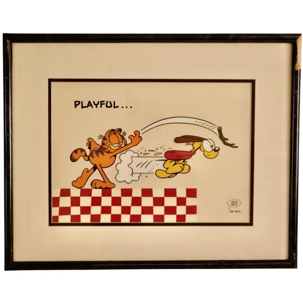 Jim Davis Garfield "Playful" Animation Sericel