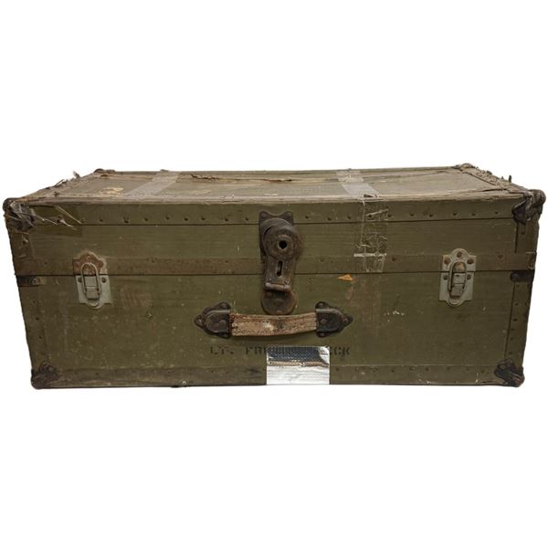 WWII U.S. Army Footlocker Trunk