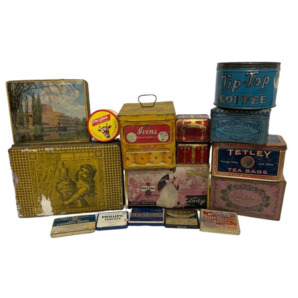 Collection of Vintage Advertising Tins
