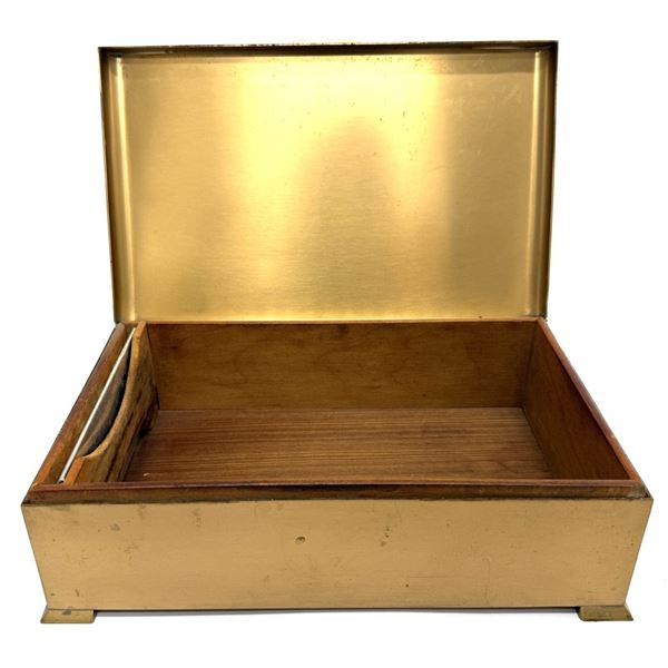 Vintage Silvercrest Aztec Clay Humidor