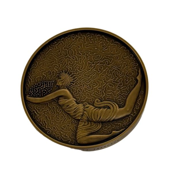 Erte Above & Below Bronze Medallion 66/1500