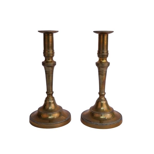 Pair of Antique Brass Candlesticks