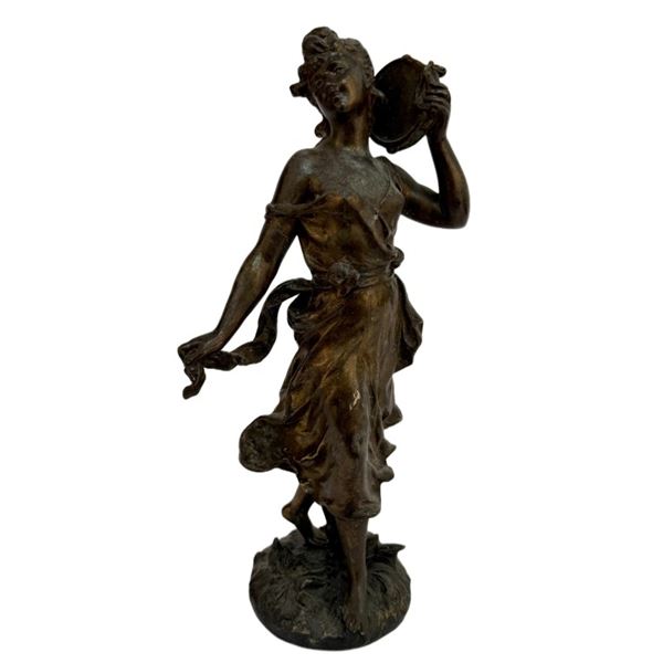 H. Moreau - Bronze Girl with Tambourine