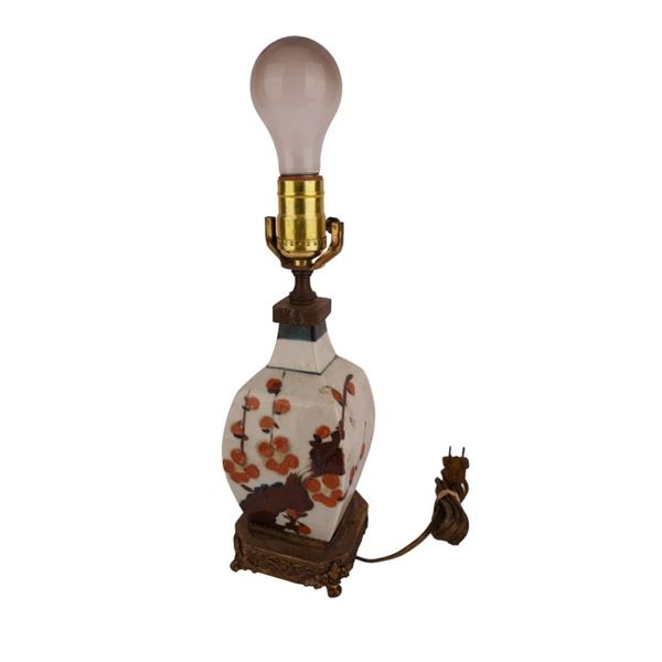 Japanese Orange Blossom Porcelain Lamp