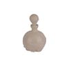 Image 1 : Milk Glass Lions Head Bottle with Stopper