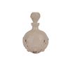 Image 2 : Milk Glass Lions Head Bottle with Stopper