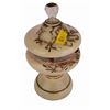 Image 1 : Lidded Opaline Glass Footed Trinket Box