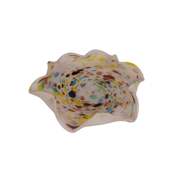 Vintage Murano Confetti Art Glass Dish