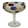 Image 1 : Czech Bohemian Art Glass Dot Compote