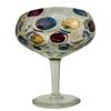 Image 4 : Czech Bohemian Art Glass Dot Compote
