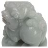 Image 5 : Pair Chinese Foo Dog Jade Chop Seal Statuettes