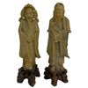 Image 1 : Set of Two Chinese Soapstone Deity Carvings