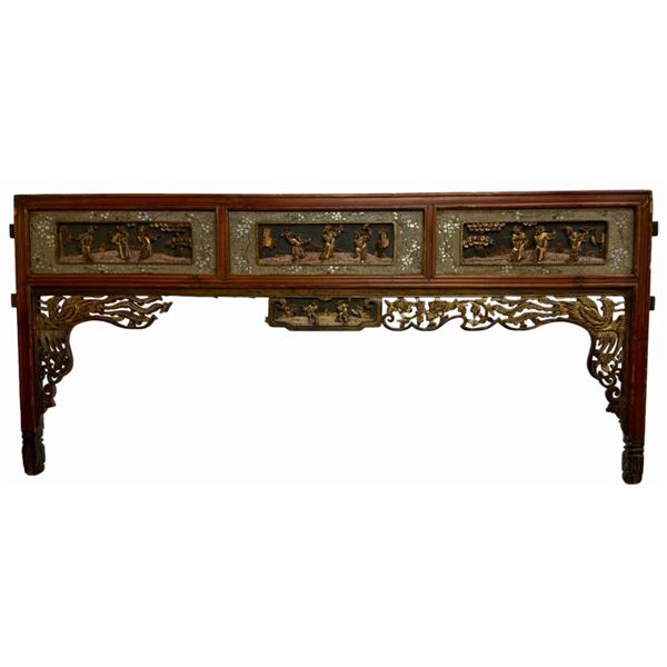 Early 20th Century Chinese Front Bed Panel