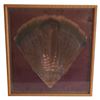 Image 1 : Framed Turkey Feather Hand Fan