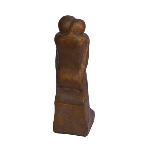 Artist Signed Modernist Figural Sculpture