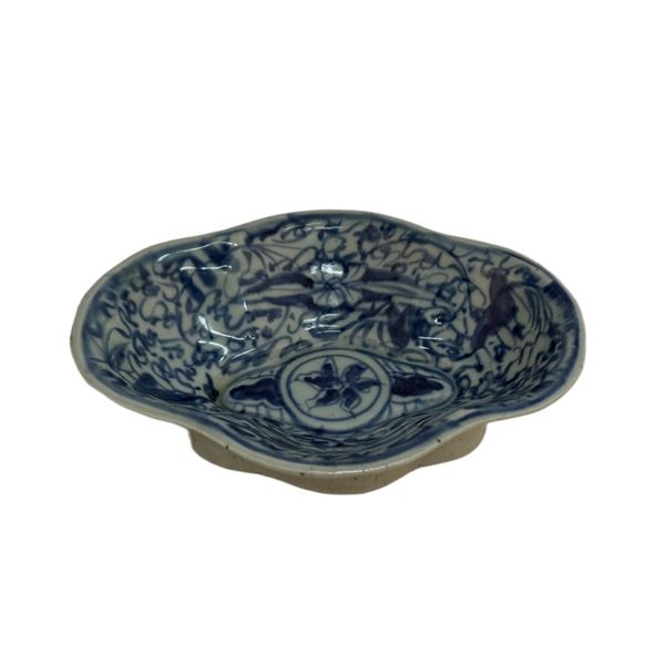 Japanese Blue & White Porcelain Dish