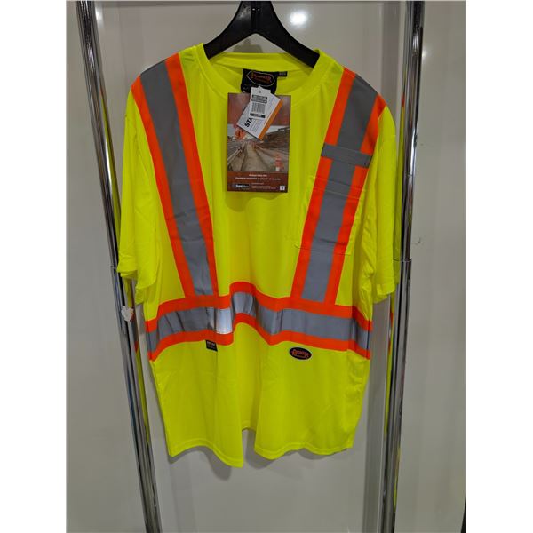 BIRDSEYE SAFETY SHIRT PIONEER 6991-V1051160 (YELLOW-GREEN) GR:3XL