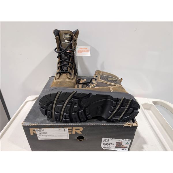 SAFETY BOOTS ROYER 8620FLX GR:9 METAL FREE (BROWN)