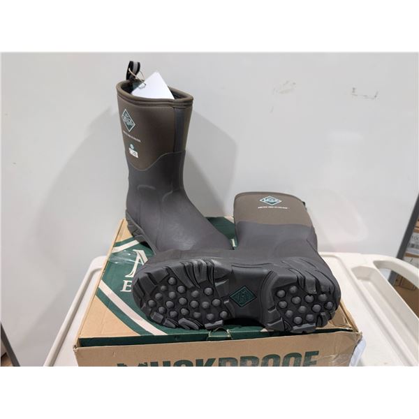 SAFETY BOOTS MUCKPROOF ARCTIC PRO STEEL TOE CSA9 (BLACK/BROWN) GR:9