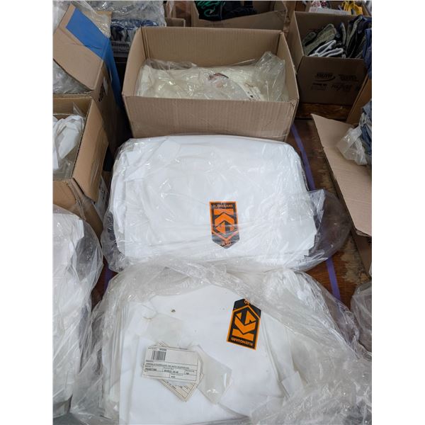 LOT: 30+ KLEENGUARD A30 DISPOSABLE COVERALL (WHITE) ASST.